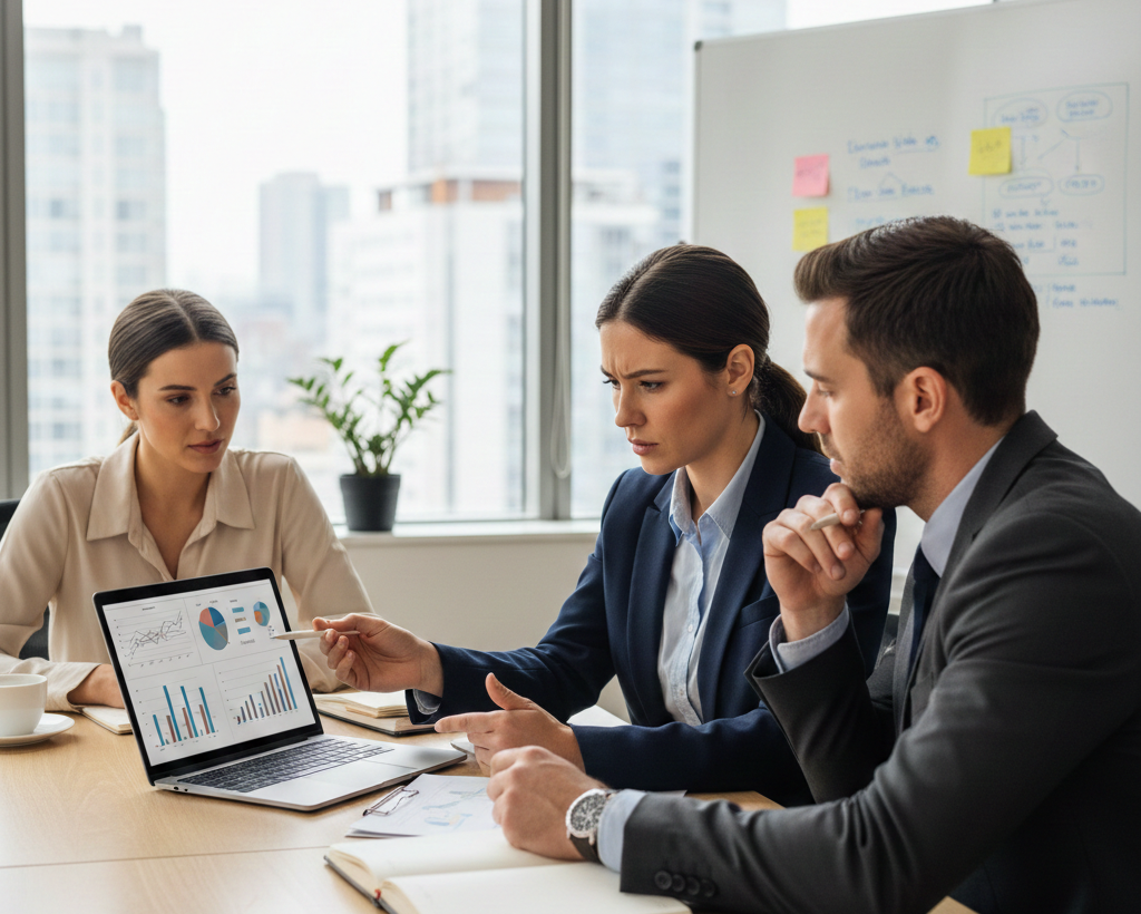 Manager demonstrating effective communication as part of leadership skills development