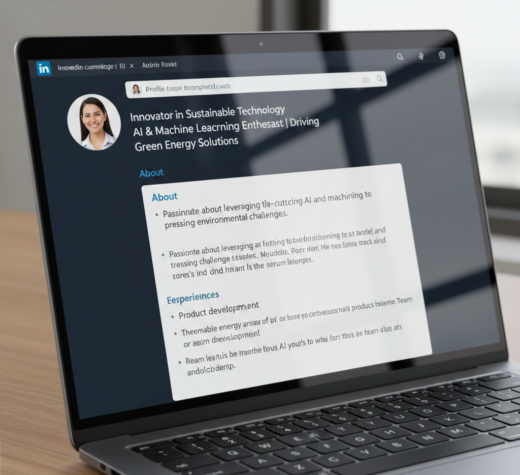 LinkedIn headline and summary optimization example