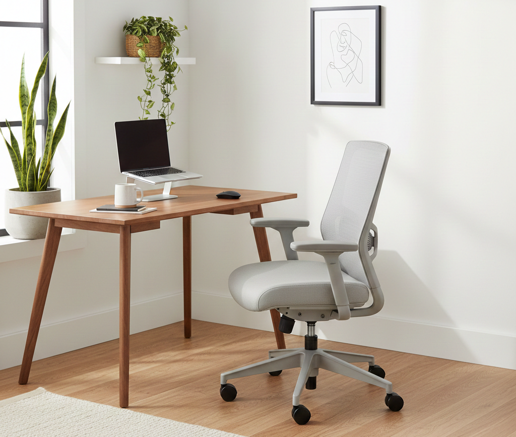 Dedicated home workspace designed to improve remote work productivity