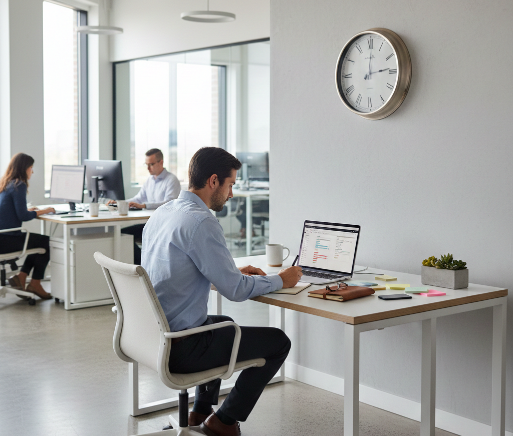 Time management skills for career success in a modern professional workspace